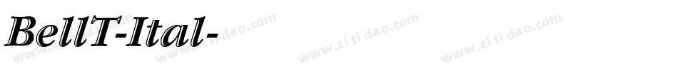 BellT-Ital字体转换