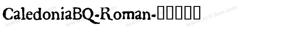 CaledoniaBQ-Roman字体转换