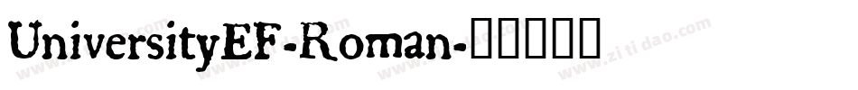 UniversityEF-Roman字体转换
