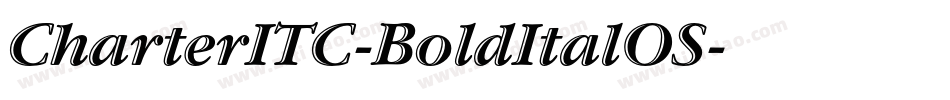 CharterITC-BoldItalOS字体转换