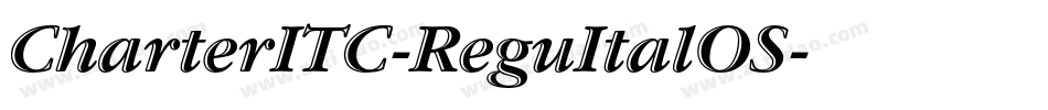 CharterITC-ReguItalOS字体转换