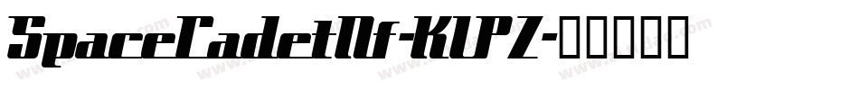 SpaceCadetNf-K1PZ字体转换