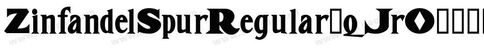 ZinfandelSpurRegular-qJr0字体转换