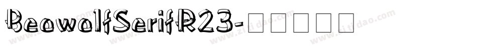 BeowolfSerifR23字体转换