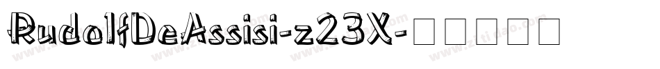 RudolfDeAssisi-z23X字体转换