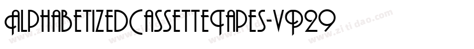 AlphabetizedCassetteTapes-vP29字体转换