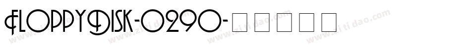 FloppyDisk-O29o字体转换