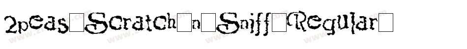 2peas-Scratch-n-Sniff-Regular字体转换