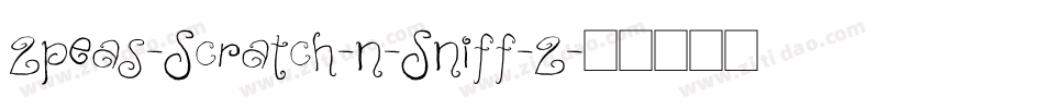 2peas-Scratch-n-Sniff-2字体转换