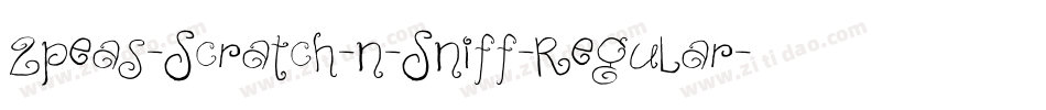 2peas-Scratch-n-Sniff-Regular字体转换