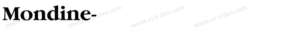 Mondine字体转换