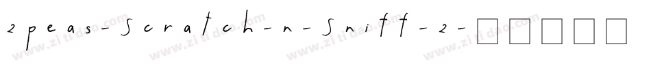 2peas-Scratch-n-Sniff-2字体转换