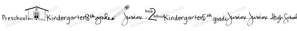 BackToSchool字体转换