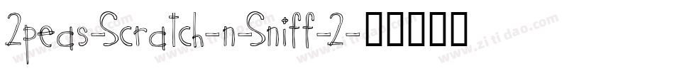 2peas-Scratch-n-Sniff-2字体转换