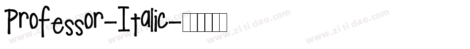 Professor-Italic字体转换