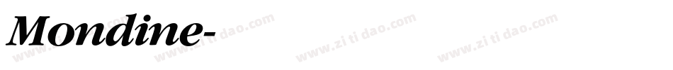 Mondine字体转换