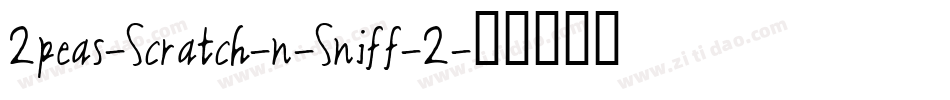 2peas-Scratch-n-Sniff-2字体转换