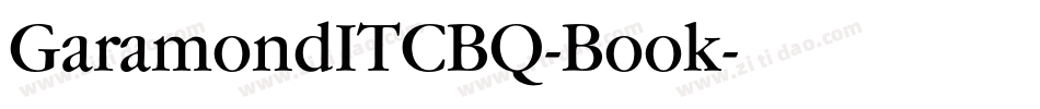GaramondITCBQ-Book字体转换