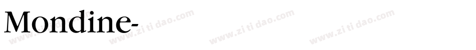 Mondine字体转换