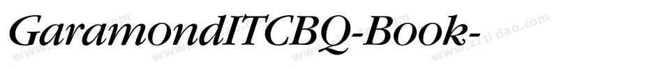 GaramondITCBQ-Book字体转换