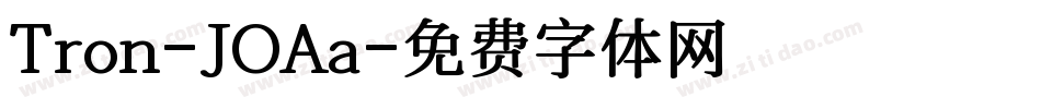 Tron-JOAa字体转换
