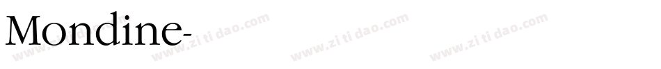 Mondine字体转换