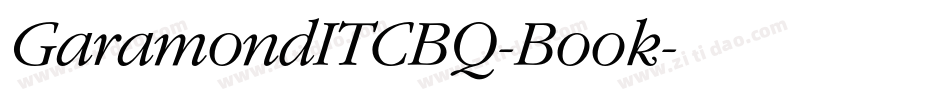 GaramondITCBQ-Book字体转换