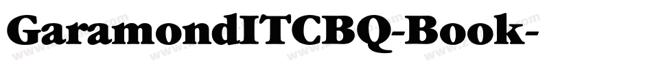GaramondITCBQ-Book字体转换