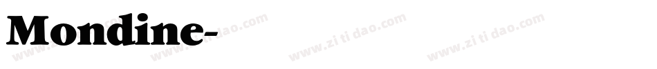 Mondine字体转换