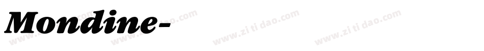 Mondine字体转换