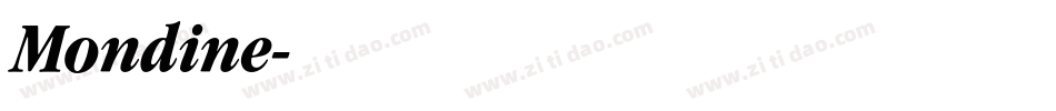 Mondine字体转换