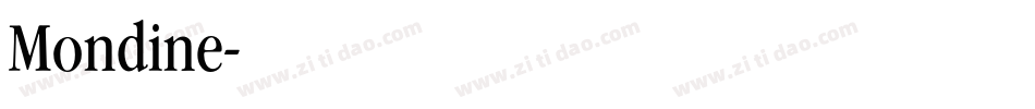 Mondine字体转换