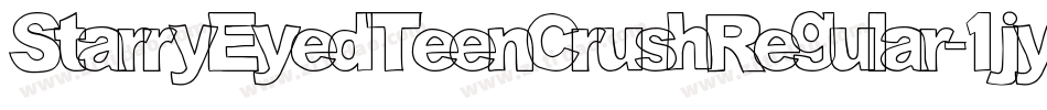 StarryEyedTeenCrushRegular-1jyv字体转换