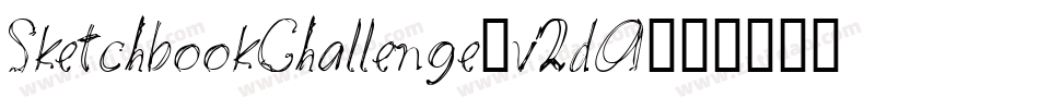 SketchbookChallenge-v2dA字体转换 SketchbookChallenge-v2dA字体转换