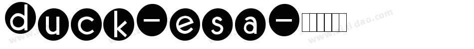 Duck-esa字体转换