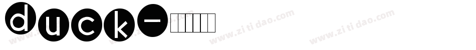 Duck字体转换
