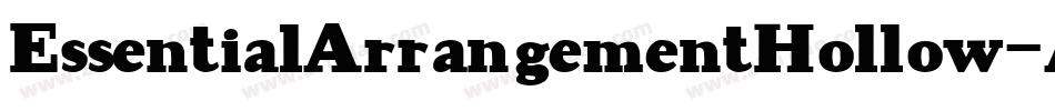 EssentialArrangementHollow-AXmp字体转换