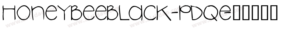 HoneybeeBlack-PdqE字体转换