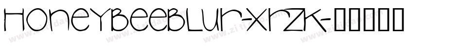 HoneybeeBlur-XRZK字体转换