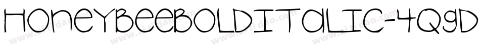 HoneybeeBoldItalic-4qgD字体转换