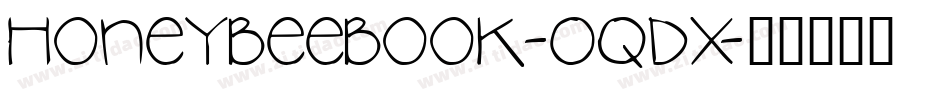 HoneybeeBook-0qdX字体转换