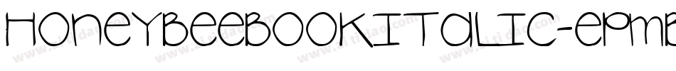 HoneybeeBookItalic-ePMB字体转换