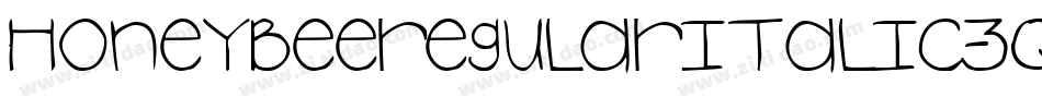 HoneybeeRegularItalic-3qwz字体转换