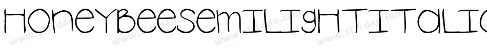 HoneybeeSemilightItalic-peRZ字体转换