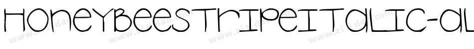 HoneybeeStripeItalic-Al4m字体转换