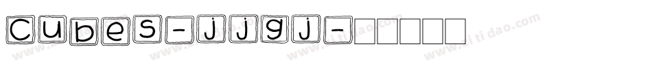 Cubes-jjgj字体转换