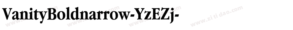 VanityBoldnarrow-YzEZj字体转换