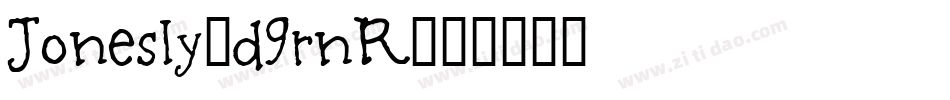Jonesly-d9rnR字体转换