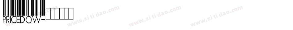PRICEDOW字体转换