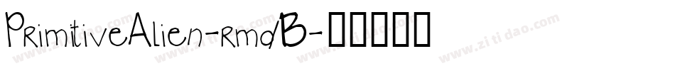 PrimitiveAlien-rmdB字体转换